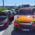 Na dálnici D2 v Brně se stala hromadná nehoda pěti aut 
