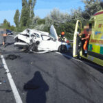 Nehoda dvou dodávek a osobního auta uzavřela dálnici D1 