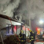 Dva noční požáry zaměstnaly hasiče na Brněnsku Dva noční požáry zaměstnaly hasiče na Brněnsku