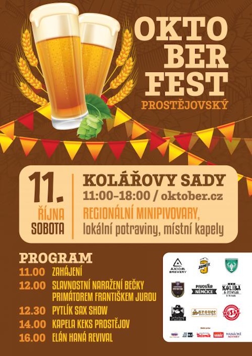 Pivo, hudba a podzimní pohoda. Prostějov zve na druhý Oktoberfest