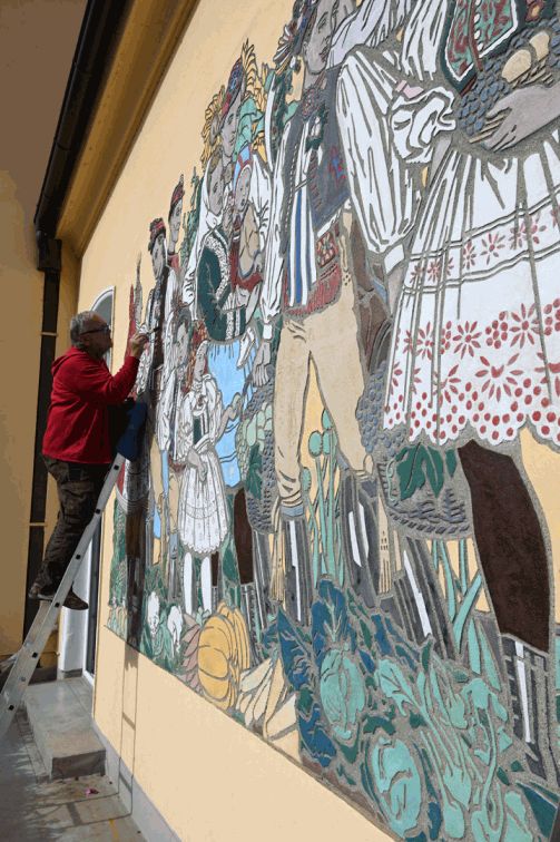 Vracovské sgrafito na budově radnice bude zase jako nové