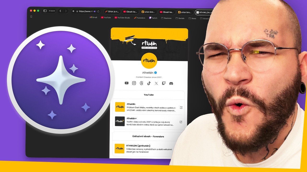 Orion je nový král mezi prohlížeči..