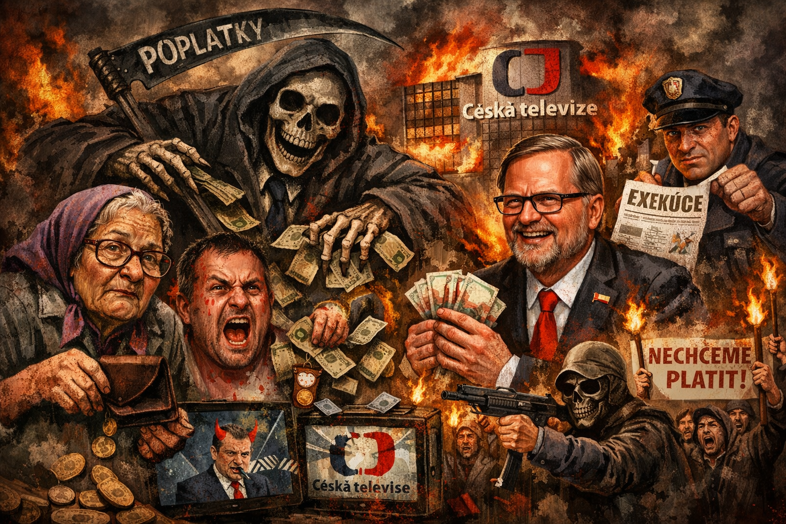 Česká Televize –  skurvený Petr Fiala a jak se nás dotkne 1. 5. 2025 novela č. 119/2025 Sb ?? – budou vás prostě ždímat.