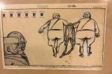 Díla 12 českých karikaturistů vystavují v Terezíně. Varovali před válkou, nacismem a fašismem
