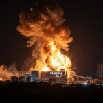 Unikátní video: Ruský raketový útok na továrnu Samsungu v Kyjevě Unikátní video: Ruský raketový útok na továrnu Samsungu v Kyjevě